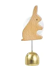 Shopkeeper Doorbell - Brass Doorbell Chime, Wooden Small Animal Ornaments Brass Front Doorbell Entry Reminder Small Animal Door Door Door Reminder Bell Ringing Bell Wooden