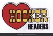 Large Heat Sealed Embroidered Patch - Hooker Headers Back Patch