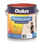 Dulux 4L Exterior Paint Render Refresh Weathershield - 4L