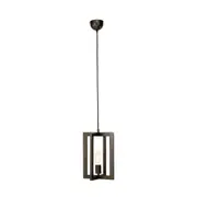 Arlo Classic Modern Cord Drop Lantern Pendant Light Lamp - Leaden.