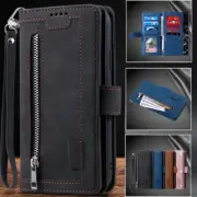 For Samsung S25 S24 S23 S22 S21 S20 FE Ultra Plus Case Wallet 9 slot Cover