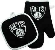 Pro Specialties Group Brooklyn Nets Oven Mitt & Pot Holder Black