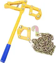 Huayeex Chain Strainer,Fence Wire Tightener and Stretcher Tool - Heavy Duty Fence Wire Tightener Barbed Wire Tightener for Cattle Barn, Fencing Plain