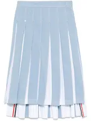 [Thom Browne] Below Knee Dropped Back Pleated Skirt