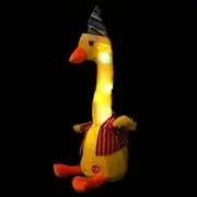 Kisangel Cute Duck Toys for Boys and Girls Dancing Plush Animal Toy Safe Material 32cm Music Recording Function Random Color