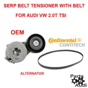 Engine Drive Belt Tensioner Assembly Alternator w Drive Belt For Audi VW TSI (for: Audi)