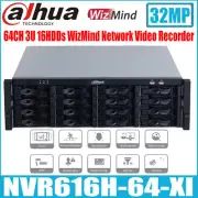 Dahua NVR616H-64-XI 64CH 3U 16HDDs WizMind Network Video Recorder EPTZ AI 4K NVR