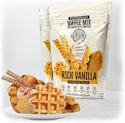 OLDSOUL Trendy Waffle & Pancake Mix | Bubble Belgian Cone | Natural Ingredients | Easy Preparation | Reach Vanilla Flavor (6 Lbs)