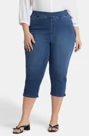 NYDJ Dakota Side Slit Pull-On Capri Jeans in Olympus at Nordstrom, Size 5X