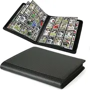 Arkeiliy Premium Ringless Trading Card Binder - 1024 Capacity, 16 Side-Loading Pockets per Page, Archival Quality Protection & Anti-Slip Spine for TCG, MTG, Sports Cards (Black II)