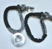Snatch Ring 11000K + 2X Soft Shackle 19800kg 70cm 4WD Winch Recovery Kit Offroad