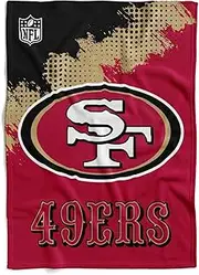 San Francisco 49ers NFL Flannel Blanket Cuddly Fleece Blanket Quilt Velour Blanket Throw Corner 150 x 200 cm