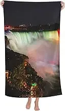 Pvinnk Niagara Falls Print Oversized Vibrant Adult Beach Towel 32 x 52 in Soft Lightweight Quick Dry Towel