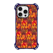 iPhone 16 Pro Bounce Case MagSafe Compatible Geometric Bonfire Pattern