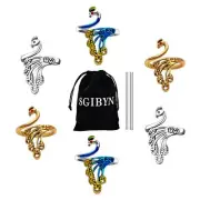 SGIBYN 6 Pack Adjustable Crochet Yarn Tension Ring for Crocheting, Crochet Ri...