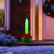 RETRO CHRISTMAS BUBBLE LIGHT 26" COLOR MORPHING LED BLOW MOLD IN/OUTDOOR DECOR