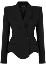 Mugler Twill Blazer - Black - 36 (UK8 / S) 36 (UK8 / S)