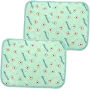GANAZONO 2pcs Washable Dog Training Pads Reusable Pet Pee Mat for Puppies Durable Absorbent Dog Pee Pad for House Training Avocado