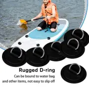6 Pack PVC Coated Stainless Steel DRing Patch Kit for Inflatable Boats