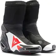 Dainese Axial 2 Air perforated Motorcycle Boots, black-white-red, Size 41 for Men Black White Red