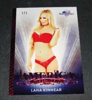 2017 Benchwarmer LANA KINNEAR America the Beautiful #88 Red Foil #1/1 PLAYBOY