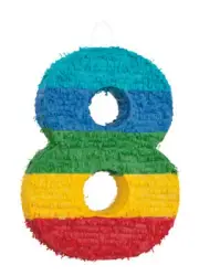 Pinata Numeral Number 8 (Pk 1)