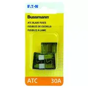 Cooper Bussmann BP/ATC-30-RP Green Automotive Blade Fused 30 Amp 5 Pack