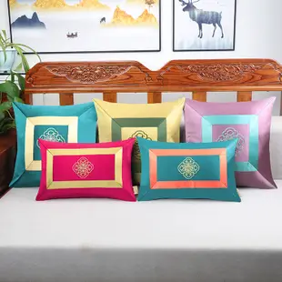 藝必旭古典風格紅木抱枕 簡約客廳沙發靠包 裝飾品 (8.3折)