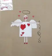 Sandy Jenkins Be True Valentine with Charms Handpainted Needlepoint Canvas