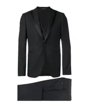 Long-sleeved blazer and trousers set IT50,IT48 Black