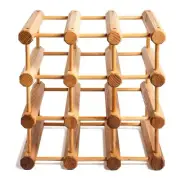 J.K. Adams Wood Stackable Modular Wine Rack Storage Holder with Natural Pins,...