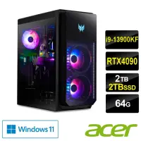 在飛比找momo購物網優惠-【Acer 宏碁】微軟M365組★i9 RTX4090電競電