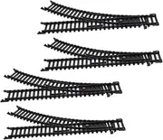 TEHAUX 2 Pairs Simulation Train Track Christmas Tracks Car Track Christmas Train Tots Educational Train Track Bridge Train Track Train Playset Plastic Black