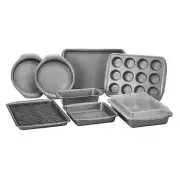 Circulon 10-Piece Non-Stick Bakeware Pan Set Round, Square, Cookie, Loaf, Muffin