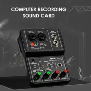 Audio Interface Professional Recording Sound Card 16bit/48kHz Mini USB Audio Int