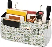 Bedside Caddy Rocking Chair Storage Bag for Bed Rails Dinosaur Egg