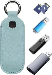 Flash Drive Holder Case | Flash Drive Storage Organizer | USB Flash Drive Holder | PU Leather Storage Case for Flash Drives | Compact and Portable Organizer for Students, Teachers and Professionals