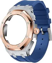 [Generic] 5th Gen MOD Kit for GA2100 GA2110 Metal Watch Case Frosted Bezel Fluororubber Strap Watchband Conversion Accessories