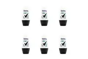 6PK Rexona 45ml Roll On Deodorant Motion Activated Invisible Dry & Fresh