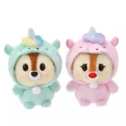 set of 2 Japan Tokyo Disney Store CHIP 'N DALE COLLECTION Plush Urupocha-chan