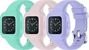 Sport Bands for Garmin Vivofit JR 3 Bands, 3 PACK Soft Silicone Watch Band Adjustable Replacement Straps for Garmin Vivofit Junior 3 Kids Fitness Tracker