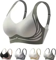 [FTUELBPE] Lifting Anti-Sagging Wireless Push-up Bra,Super Gather Bra,Adjustable No Underwire Bra Sport Bralettes for Women