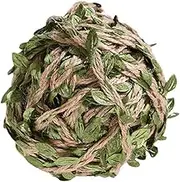SHINEOFI Jute Twine with Green Leaves Artificial Vine Leaf Rope for DIY Decoration Wedding Festival Garden Party Use Durable Wear Resistant Twine for Scene Layout