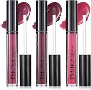 YBUETE 3 Colors Matte Lipstick, Lip Stain Sets for Women, Long-Lasting & Waterproof Matte Liquid Lipstick, High Pigmented Matte Silky Velvet Lipstick, Non-Stick Cup Lip Makeup for Women Girls
