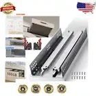 Premium 18 Inch Bottom Mount Soft Close Drawer Slides - Full Extension Design