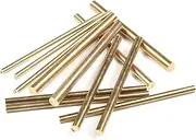 3pcs Brass Round Rod Lathe Bar Solid Brass Rod 5mm Diameter 200mm Length Rivets Pin Wire Hobbies Metal (5mm, 200mm)