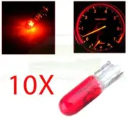 10x T5/74 73 70 37 18 Incandescent Lights Dashboard Halogen Mini-Wedge Bulbs Red