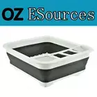 10L Collapsible Dish Drainer/Dish Rack/strainer Caravan Cups Plates Utensils