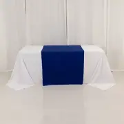 36" x 72" ROYAL BLUE Premium Scuba Polyester Wide Table Runner Wedding Party