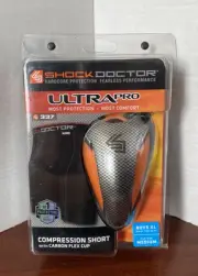 SHOCK DOCTOR Youth Ultra Pro Hockey Compression Short with Cup 337 XL Medium Cup
